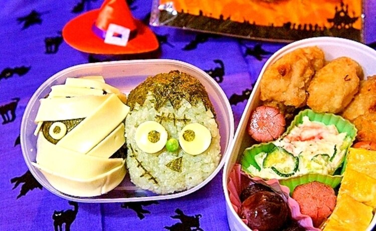 子供が喜ぶ ハロウィンにピッタリな簡単な キャラ弁 デイリシャス 楽天レシピ 子供が喜ぶ ハロウィンにピッタリな簡単な キャラ弁 デイリシャス 楽天レシピ