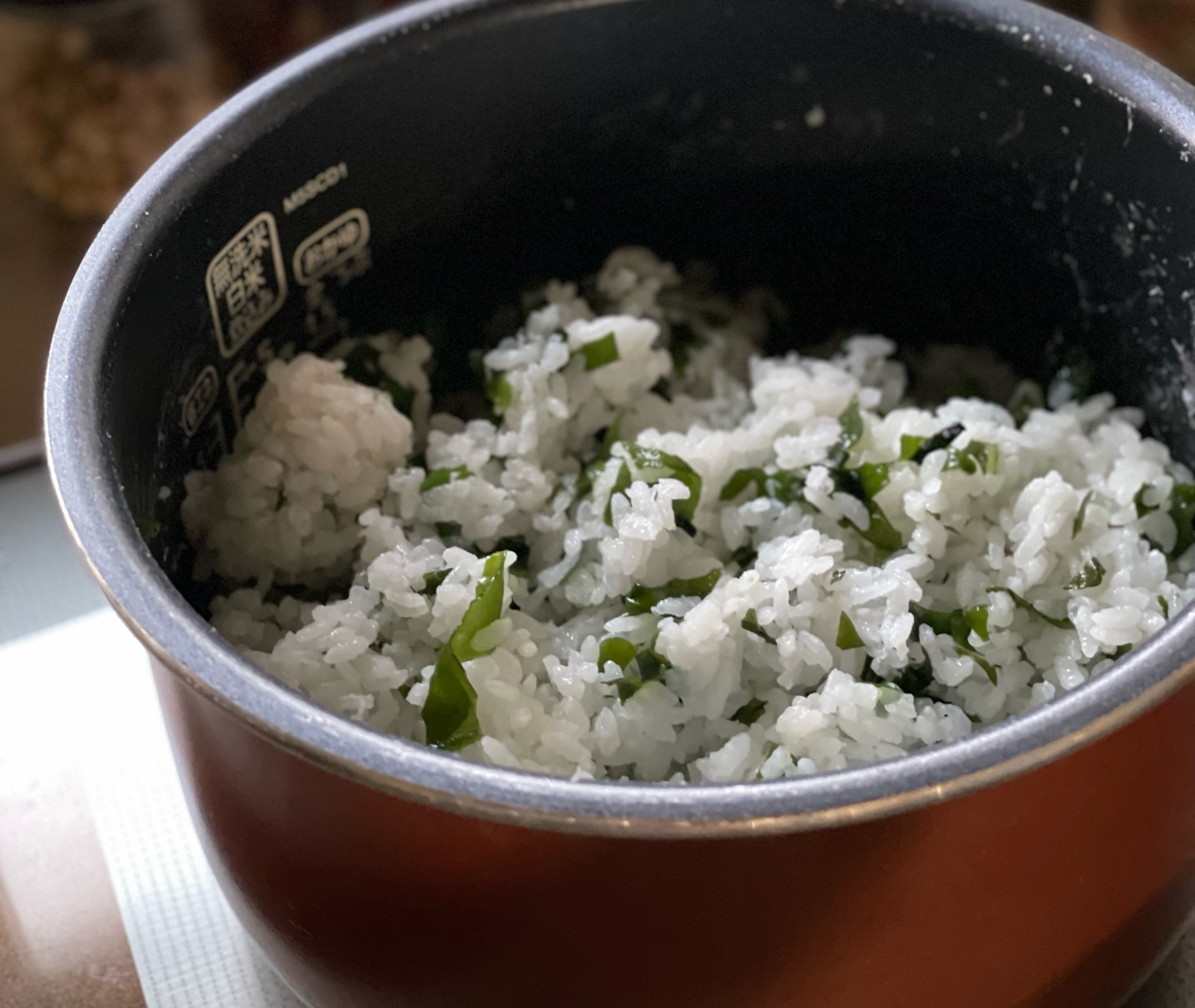 懐かしい給食の味！わかめご飯