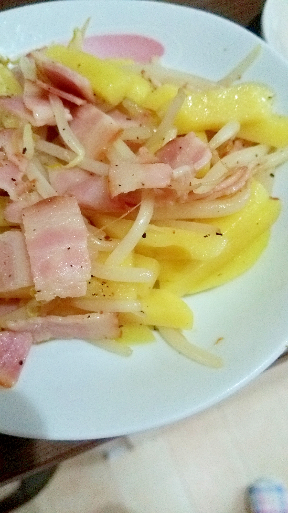 簡単 じゃがいもベーコンもやし炒め レシピ 作り方 By さとmin 楽天レシピ