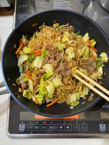 醤油、とんかつソース、ウスターソースのバランスがいいし、仕上げのごま油も効いています♪
家族から美味しいっていわれました！