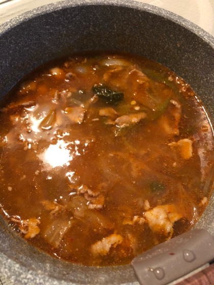 牛肉とキムチのスープ