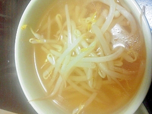 もやしの中華スープ