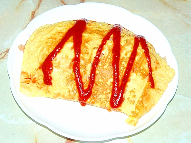 炊飯器でチキンライス!からの簡単オムライス♪