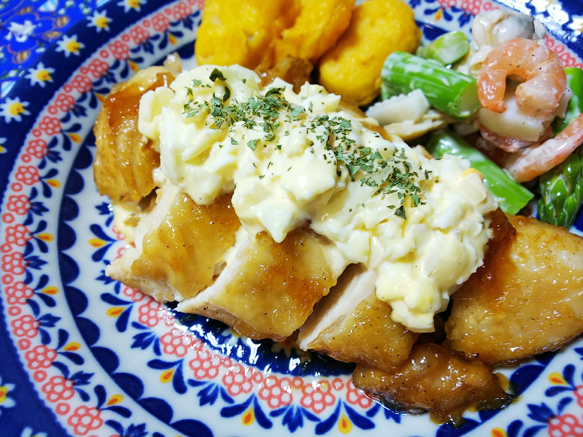 シリコンスチーマーでつくる！チキン南蛮風♪