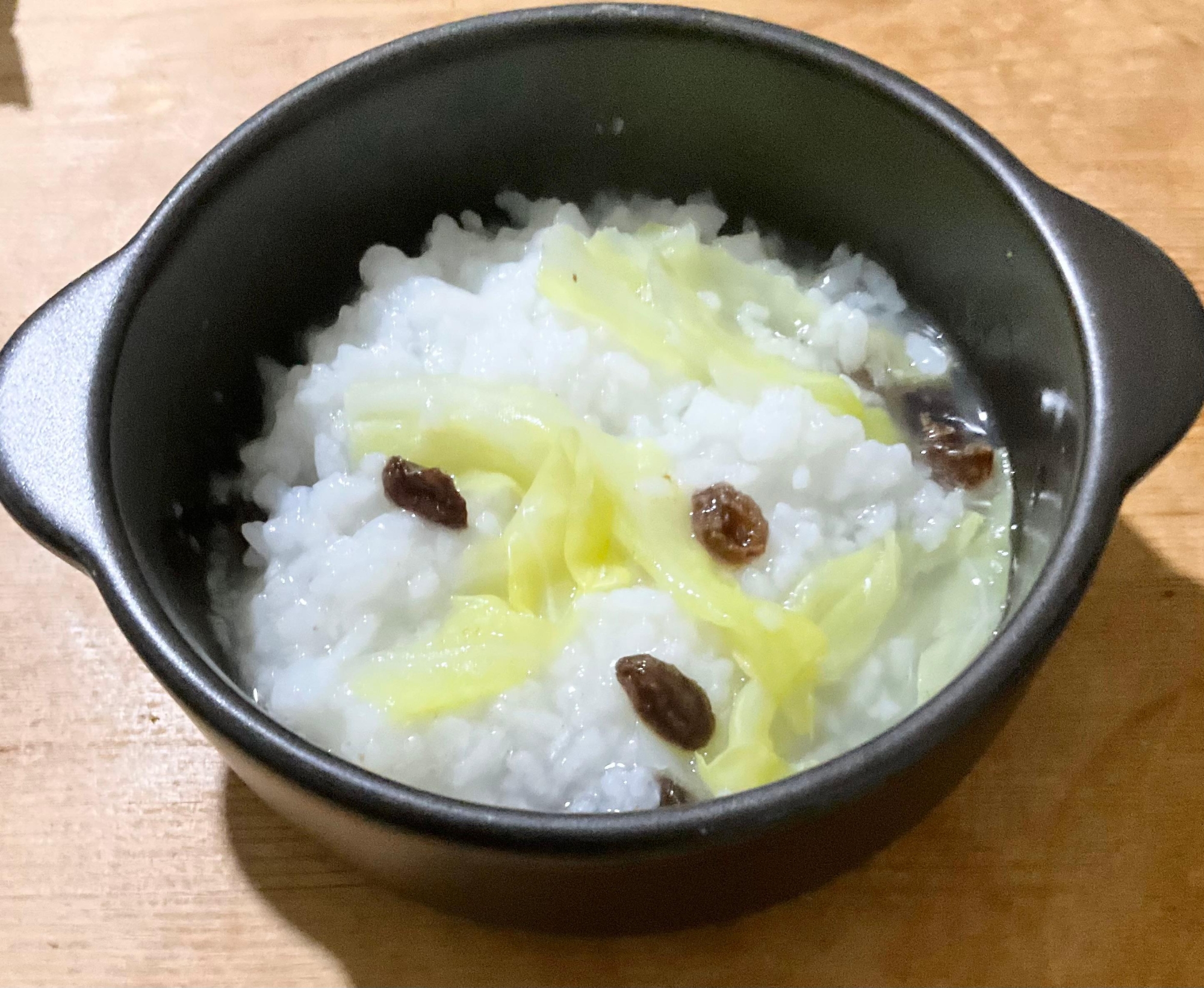 キャベツレーズン入りご飯♪