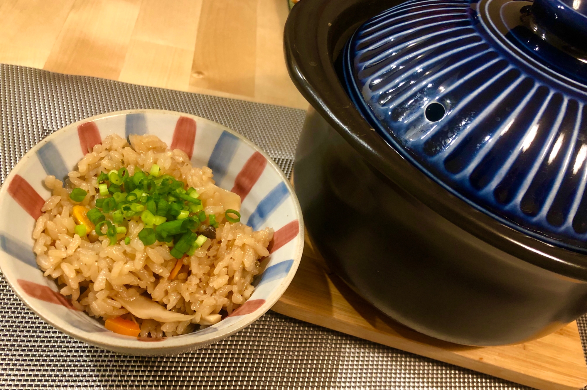 松茸のお吸物　炊き込みご飯