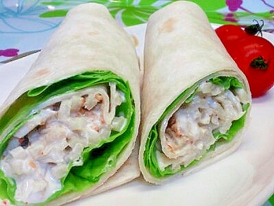 トルティーヤで ゴボウサラダのラップサンド レシピ 作り方 By 不二子ちゃん2号 楽天レシピ