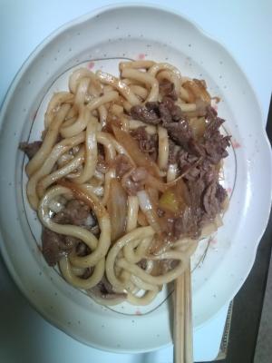 焼きうどん　ひとりランチ手軽編