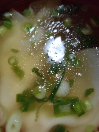 大根と揚げの中華スープ