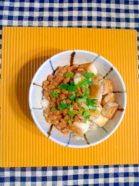 はんぺんと納豆の丼♪