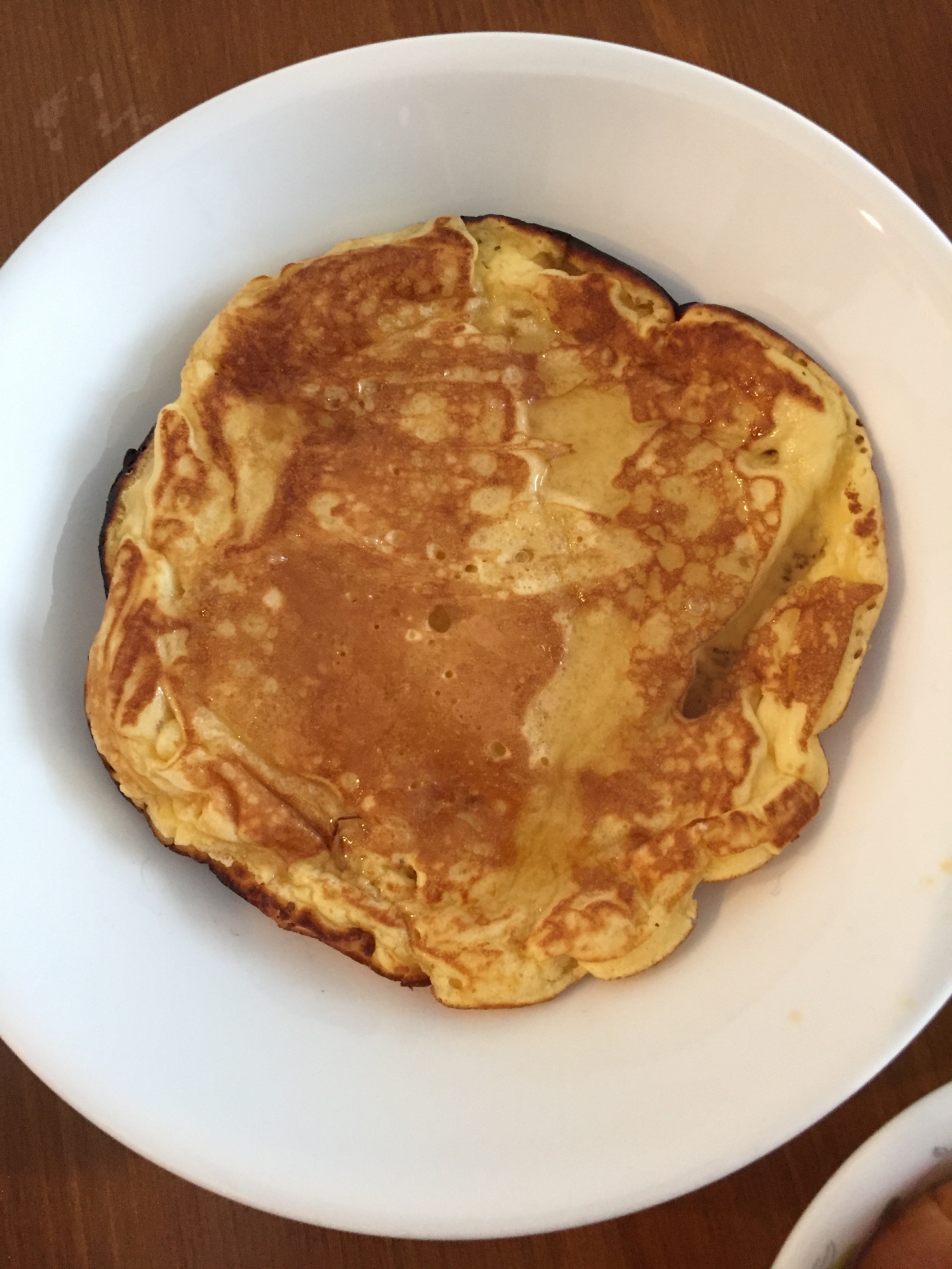 少量の粉で作るホットケーキ