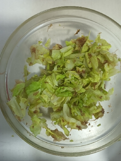 【副菜】キャベツのおかか和え【レンジ調理】