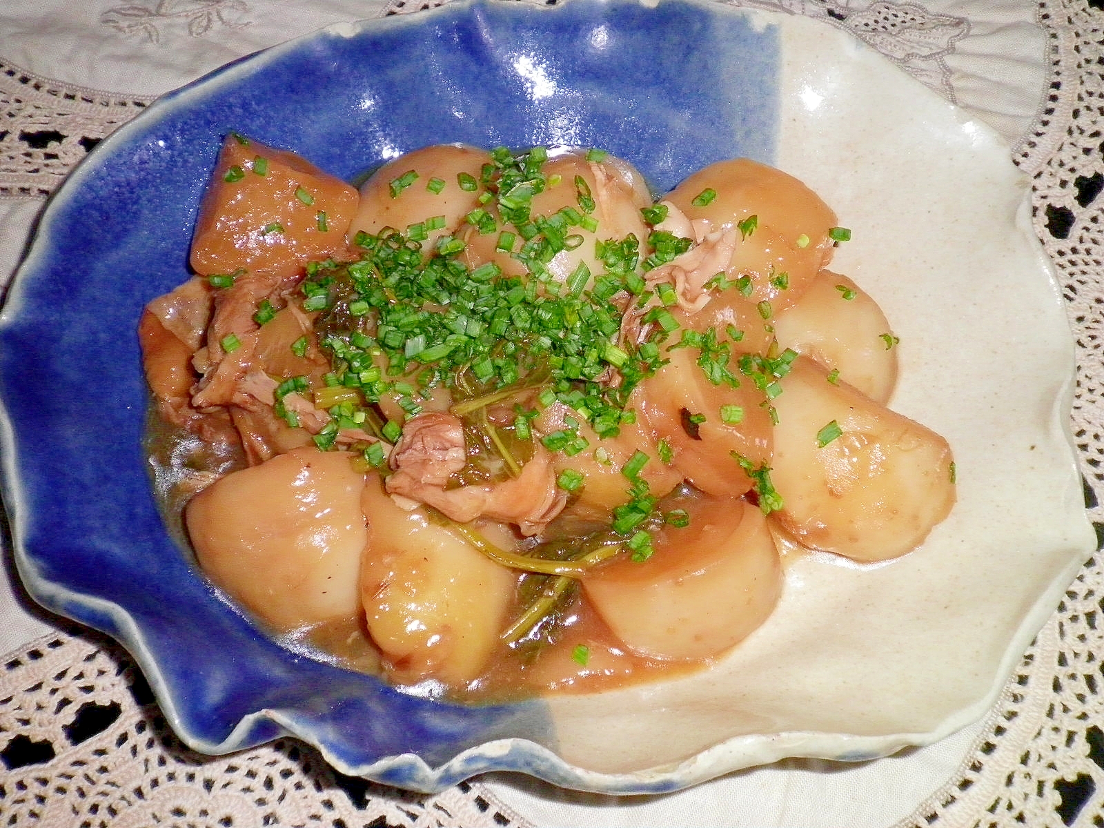 無水鍋でカブのチキン煮