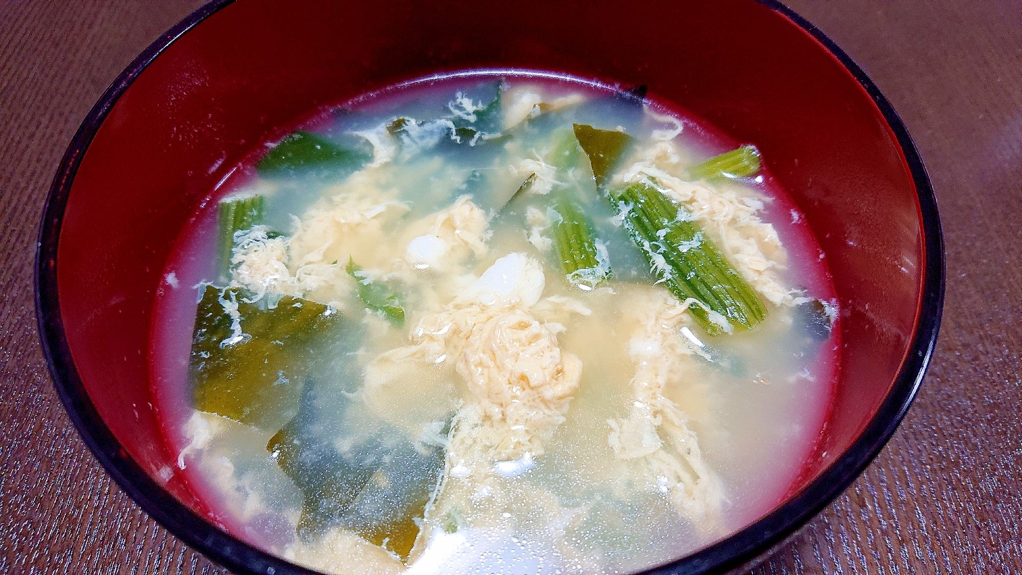 かき玉ほうれん草の中華スープ