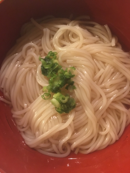 簡単５分で完成！残り物の素麺がお吸い物に★