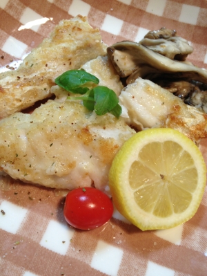 タラのバジルレモンバター醤油ムニエル