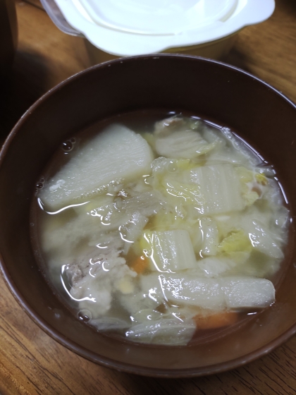 かぶの味噌汁