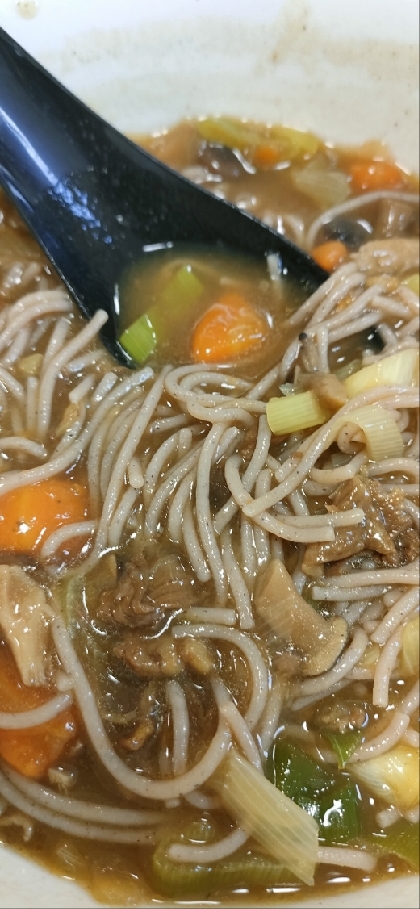 華麗・残ったカレーをリメイク！カレー蕎麦