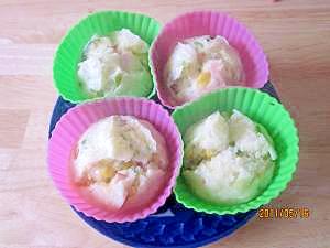 子どもの朝食に！野菜たっぷり蒸しパン