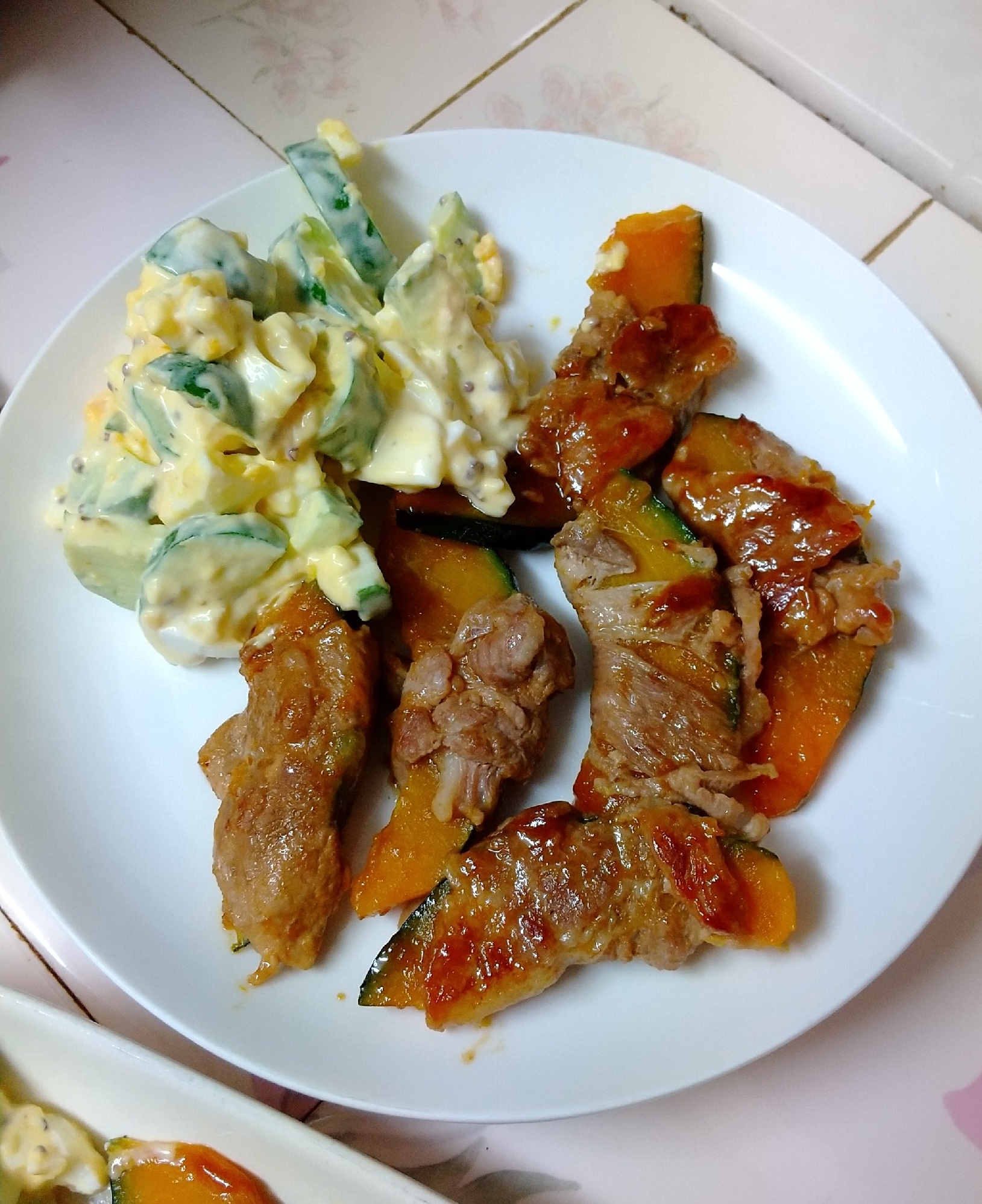 ほくほく カボチャの肉巻き レシピ 作り方 By ロコ太 楽天レシピ