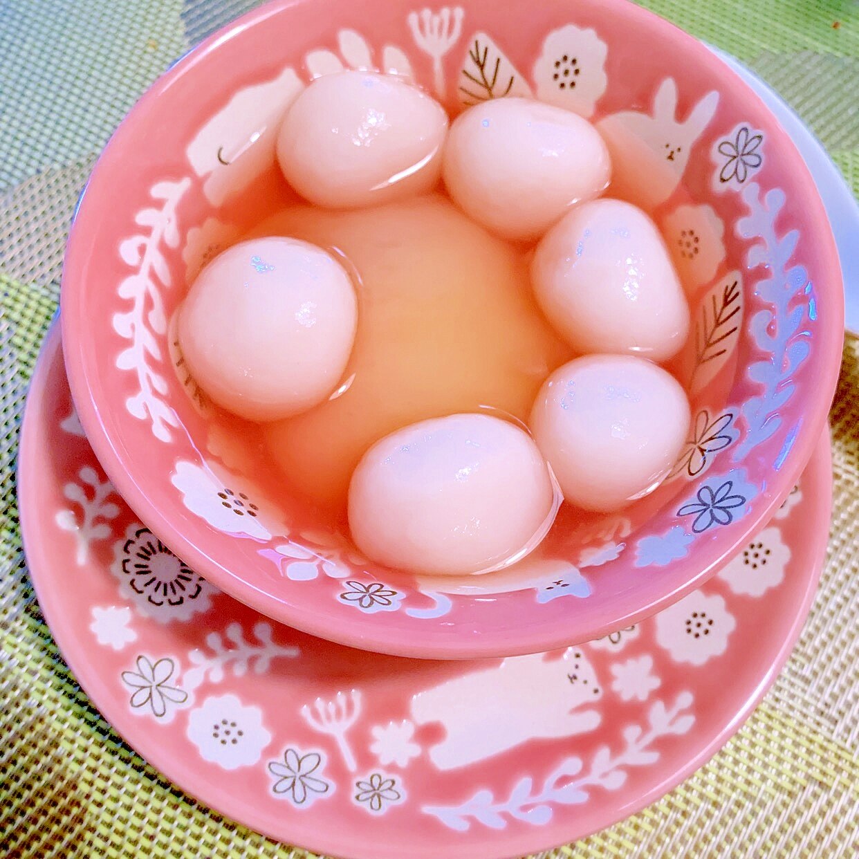 桃の白玉ピーチポンチ レシピ・作り方 by 嵯峨 恭也 - 楽天レシピ