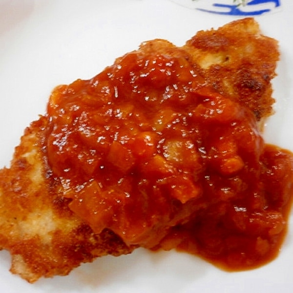 とんかつのトマトソース レシピ 作り方 By なな1151 楽天レシピ とんかつのトマトソース レシピ 作り方 By なな1151 楽天レシピ