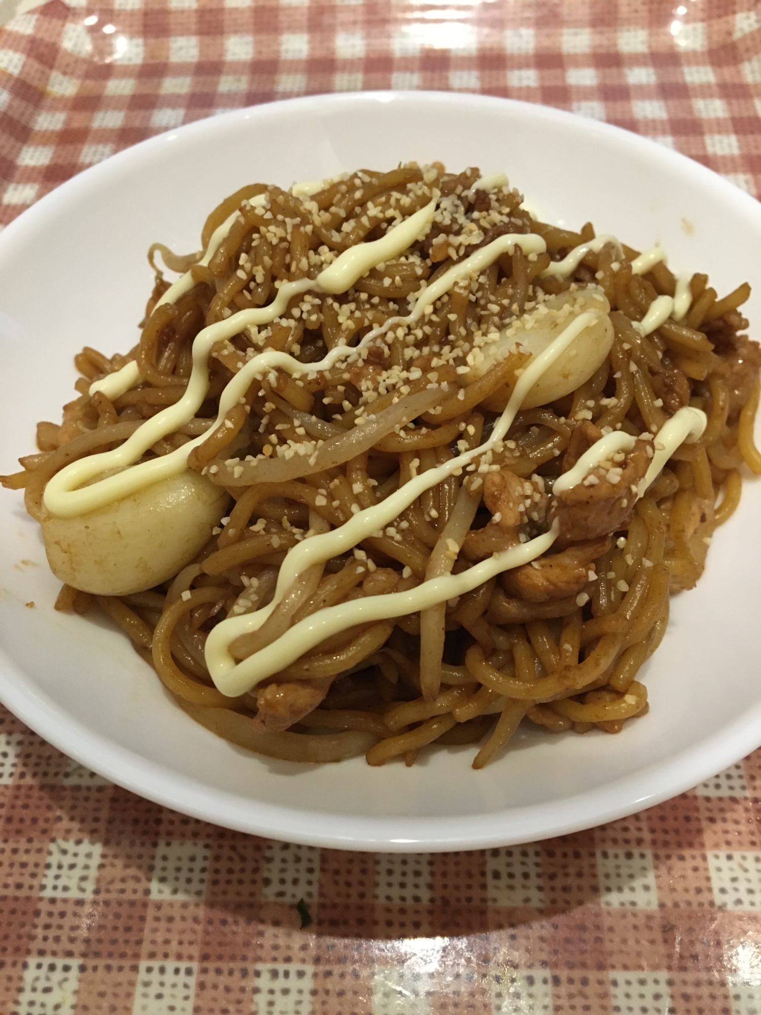 疲れた身体に☆にんにく入りソース焼きそば