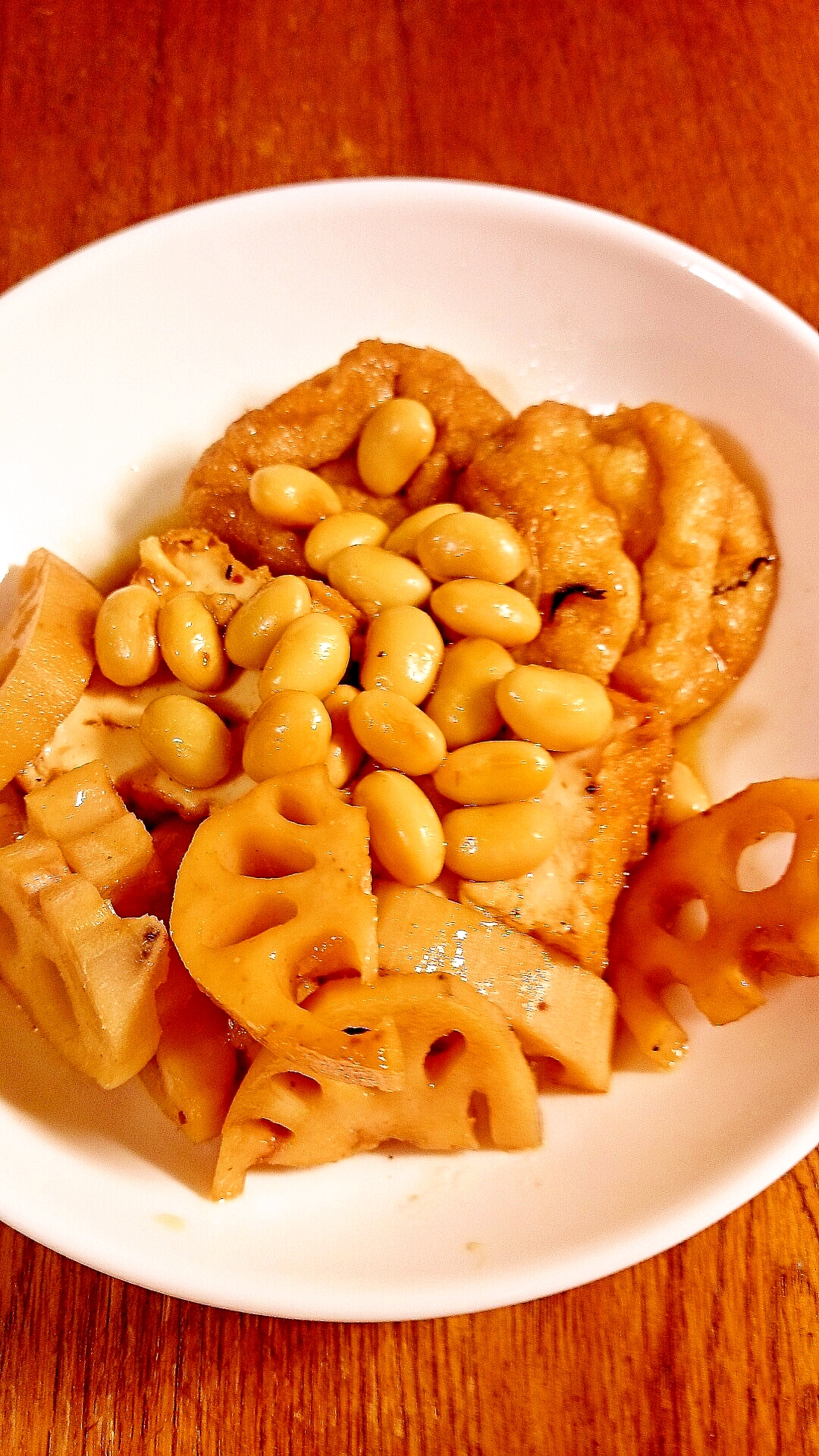 簡単和食 がんもどきとレンコンの煮物 レシピ 作り方 By ねここ25 楽天レシピ