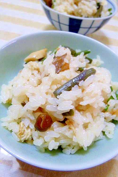 ☆山菜炊き込みご飯☆