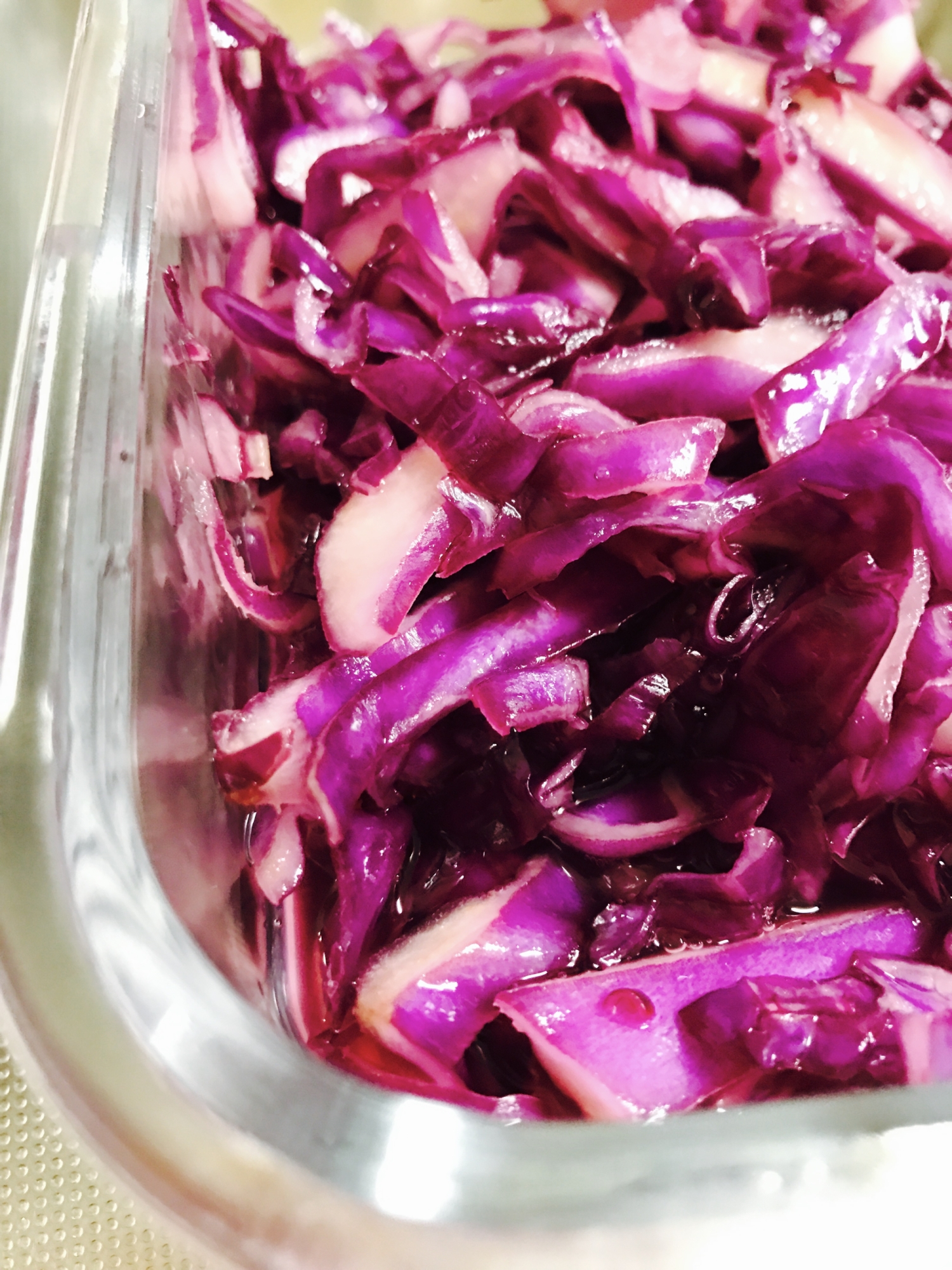 作り置きおかず!紫キャベツの甘酢漬け