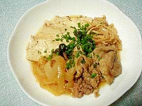 すきやき風肉豆腐