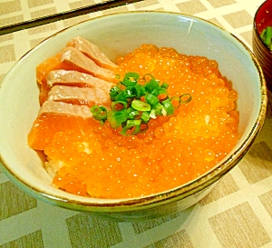 家庭で作れる！絶品サーモンいくら丼