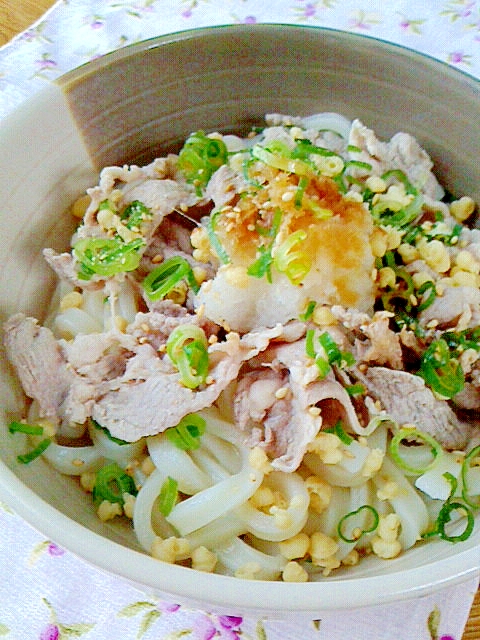 冷しゃぶおろしのぶっかけうどん レシピ 作り方 By Mama Papa 楽天レシピ