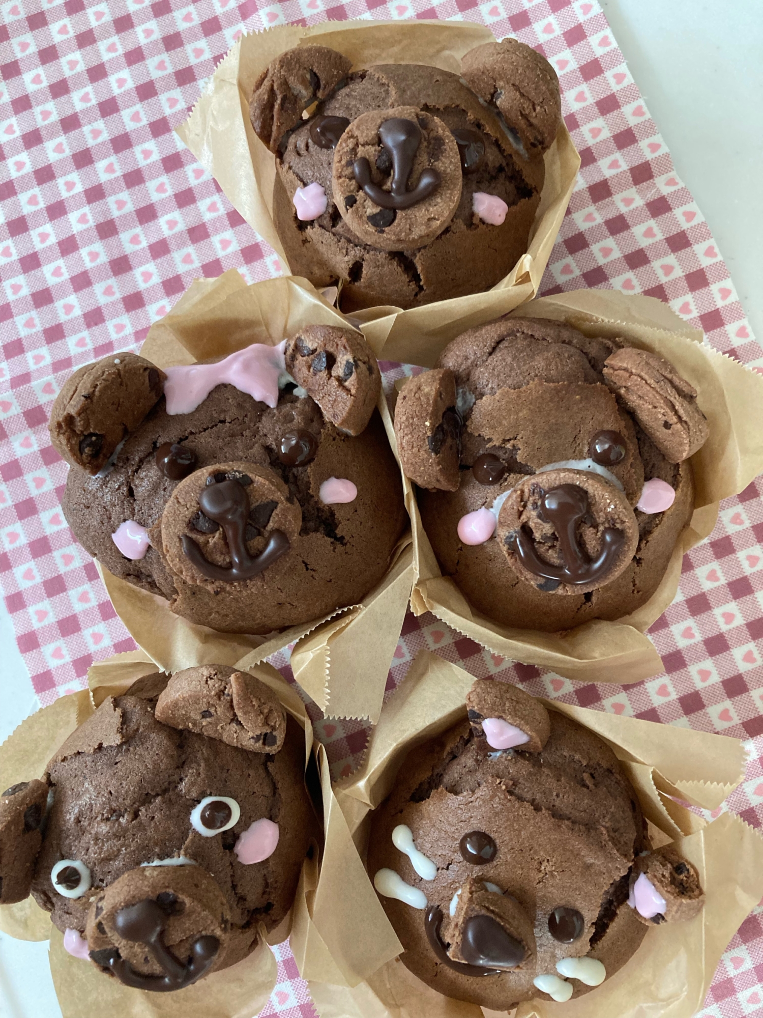 かわいい 動物マフィン レシピ 作り方 By Ruck Ruck 楽天レシピ