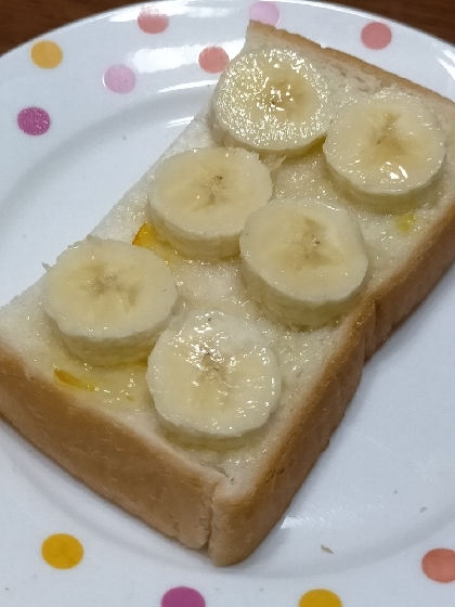 バナナジャムのトースト