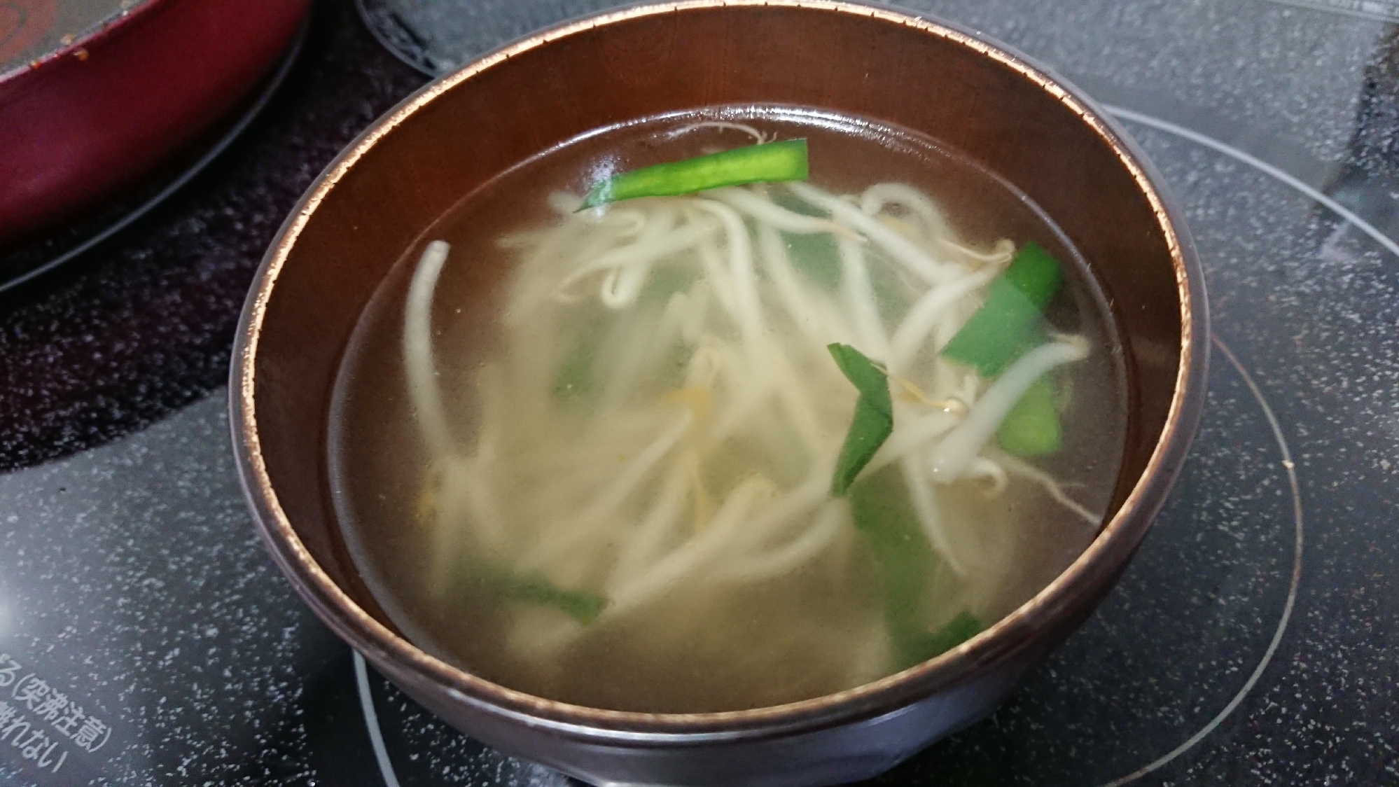 鍋を使わず即席中華スープ