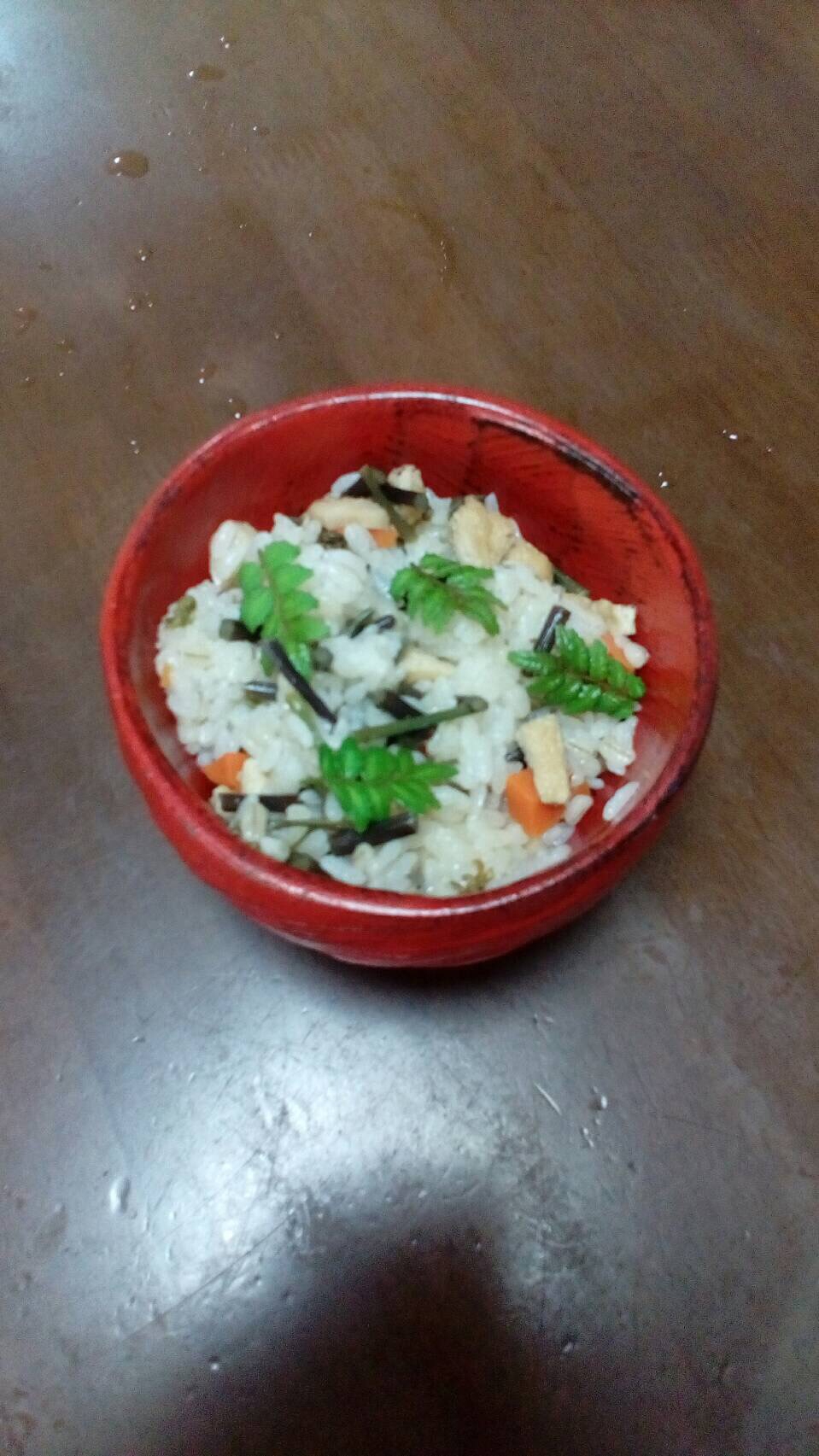 もち米入り山菜混ぜご飯 レシピ 作り方 By Mayu 12 楽天レシピ