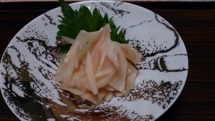 新生姜の香り辛味がとても上品に出て美味しい(^O^)/ 高級なお寿司屋さんのガリの味になりました
ありがとうございます