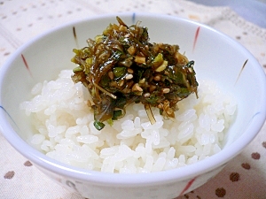 ニラと納豆昆布の酢醤油漬け