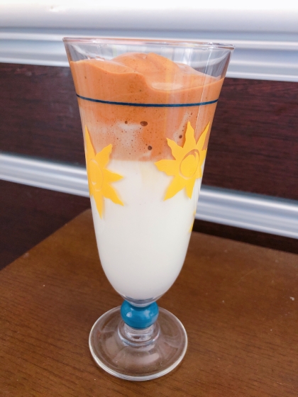 うちの子の二層アイスカフェオレ♪