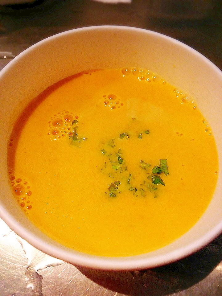 カボチャとパプリカの美肌スープ