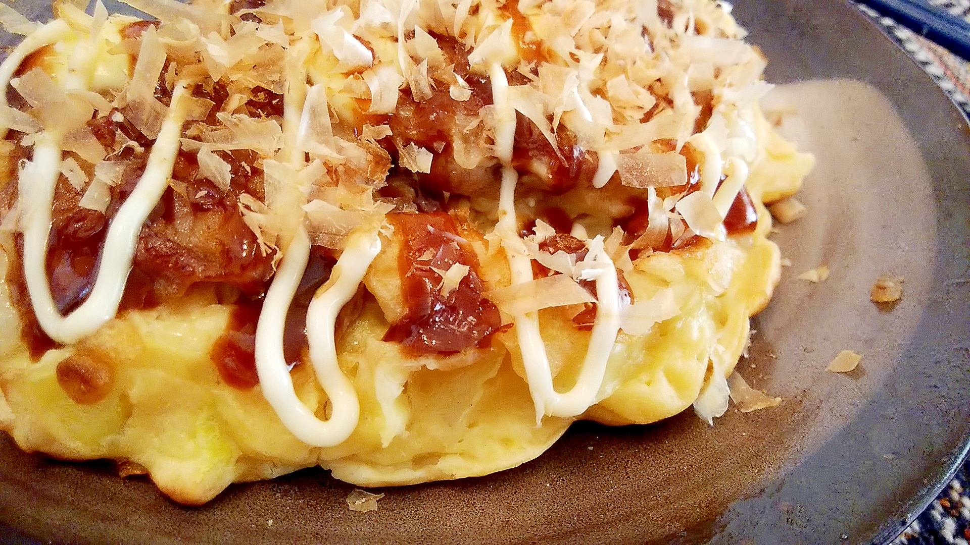 【お餅簡単アレンジ☆】お好み焼きwith餅チーズ！