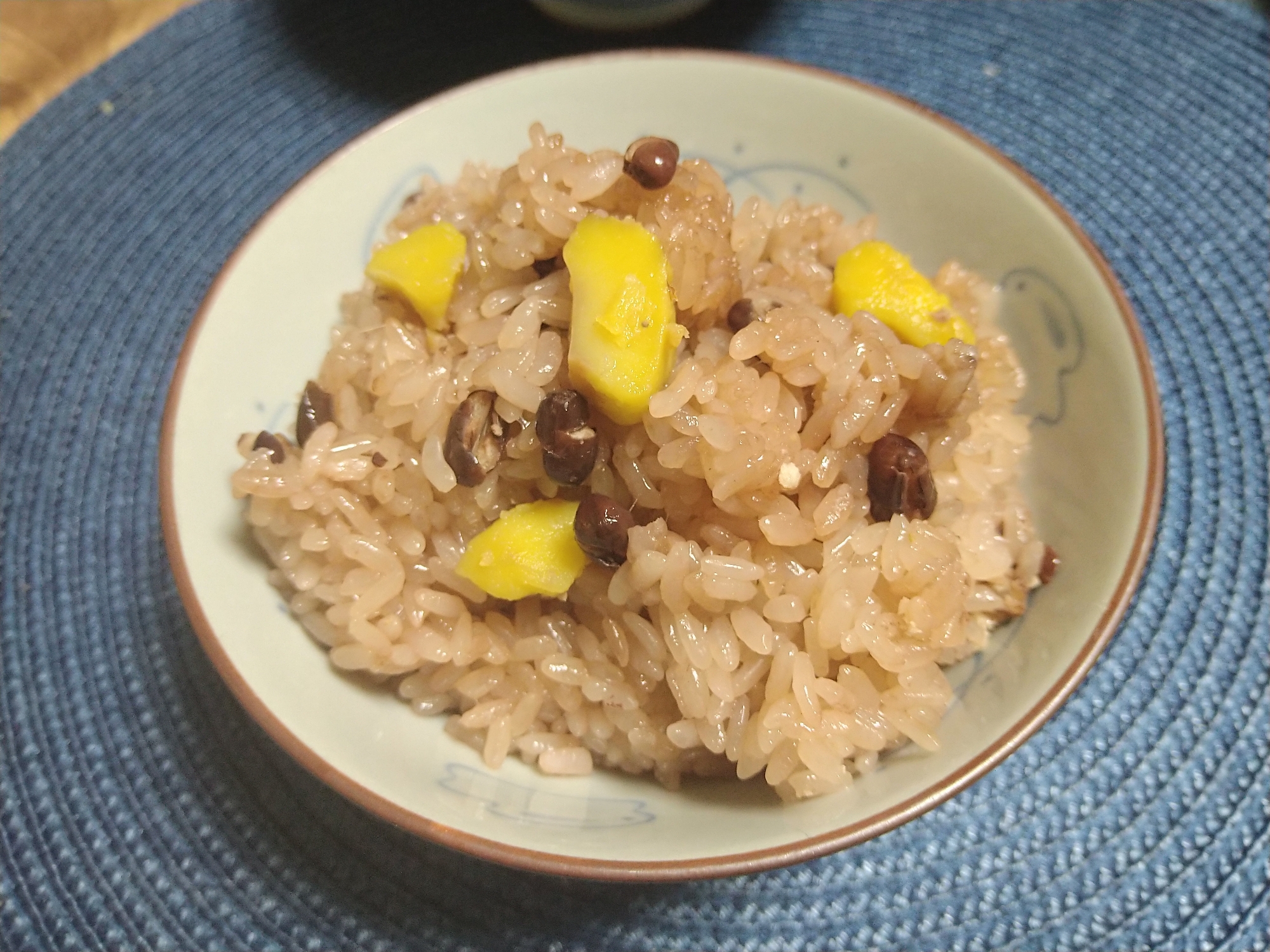 秋の栗赤飯（炊飯器利用）