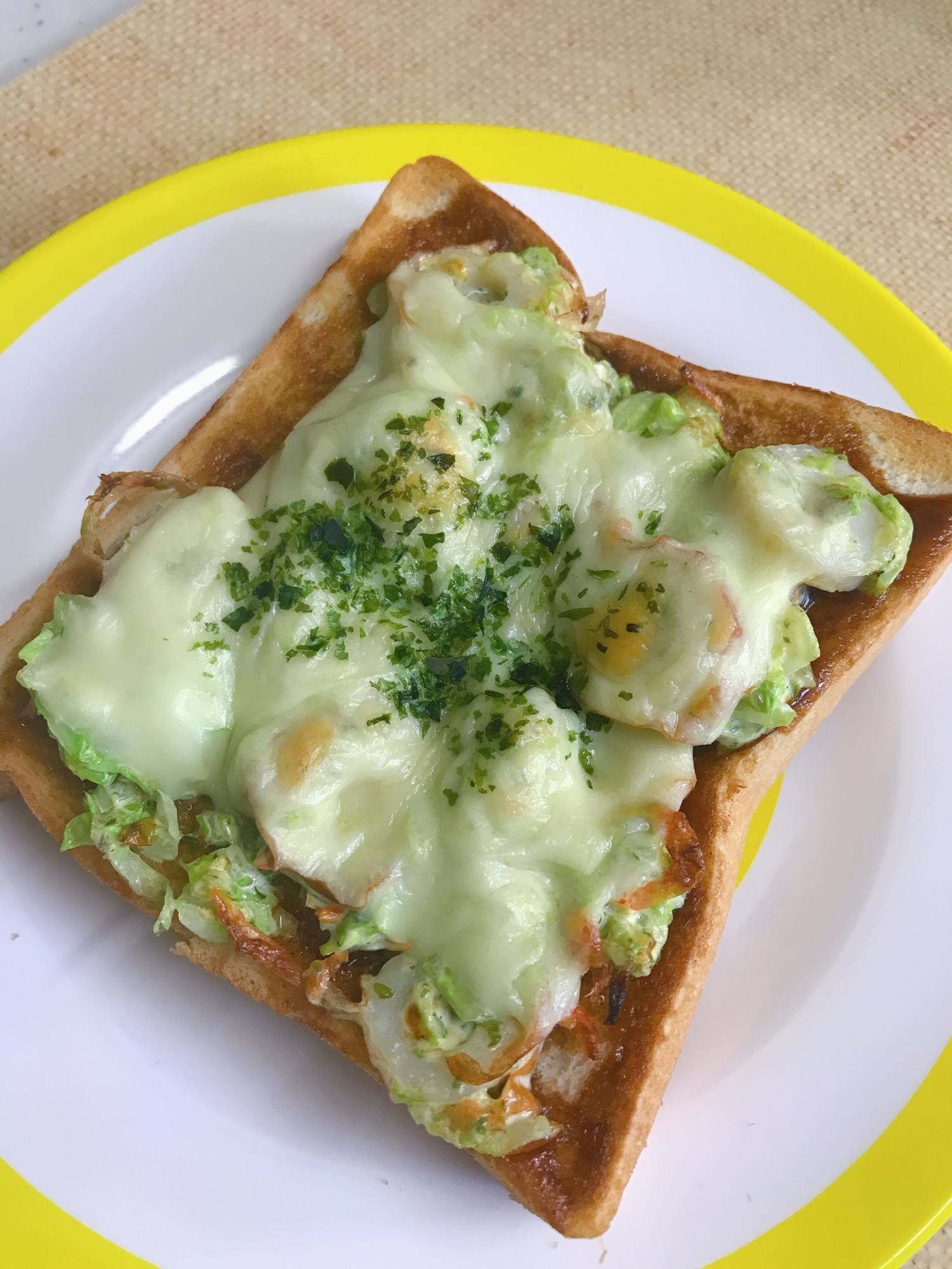 お好み焼き風トースト✨