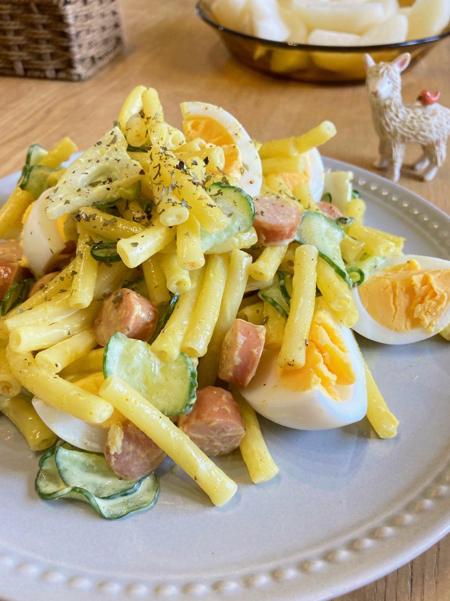 スパイス香る☆カレー風味のマカロニサラダ♪