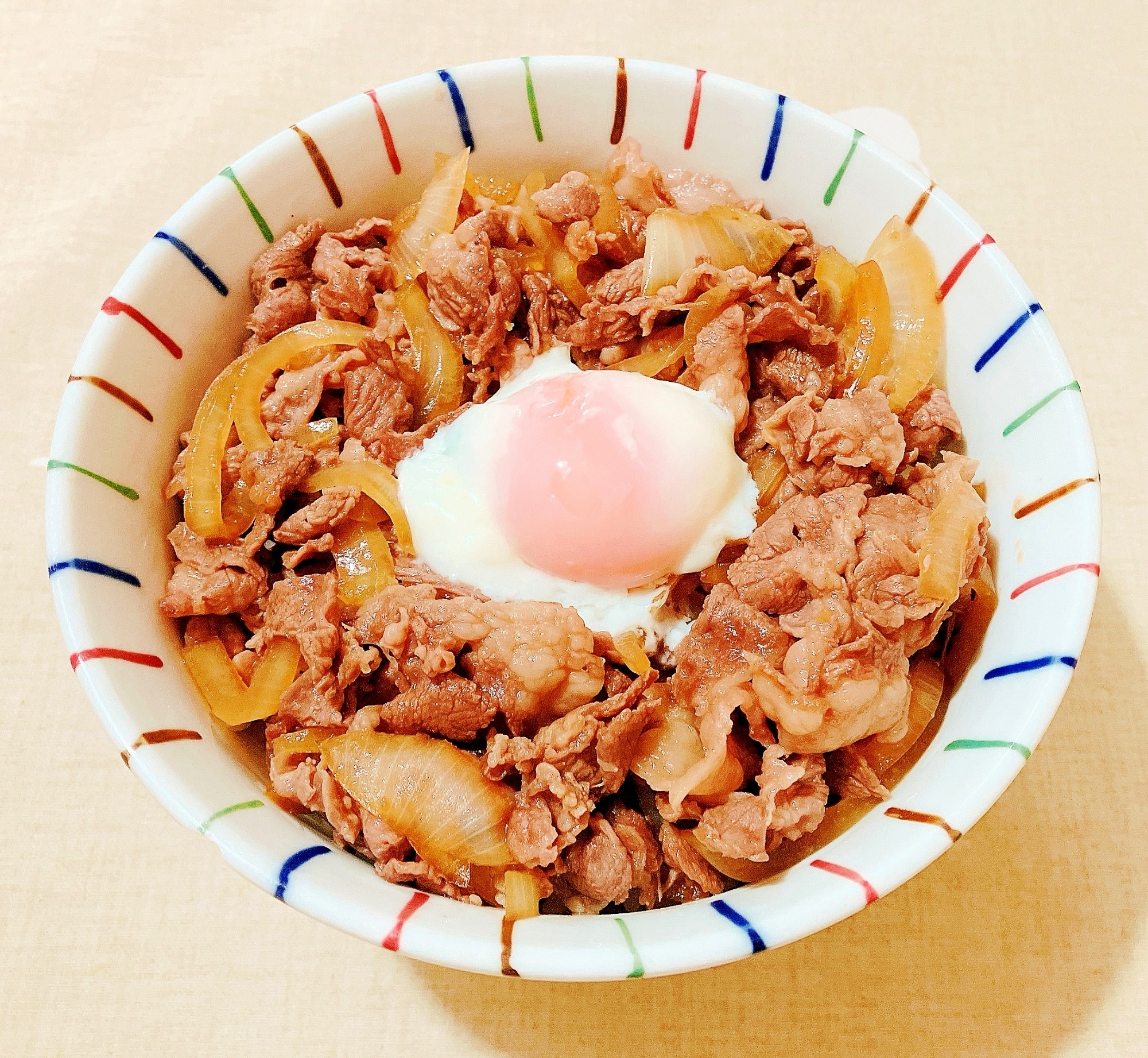 温玉乗せ牛丼 レシピ・作り方 by のん786 返レポお休みします