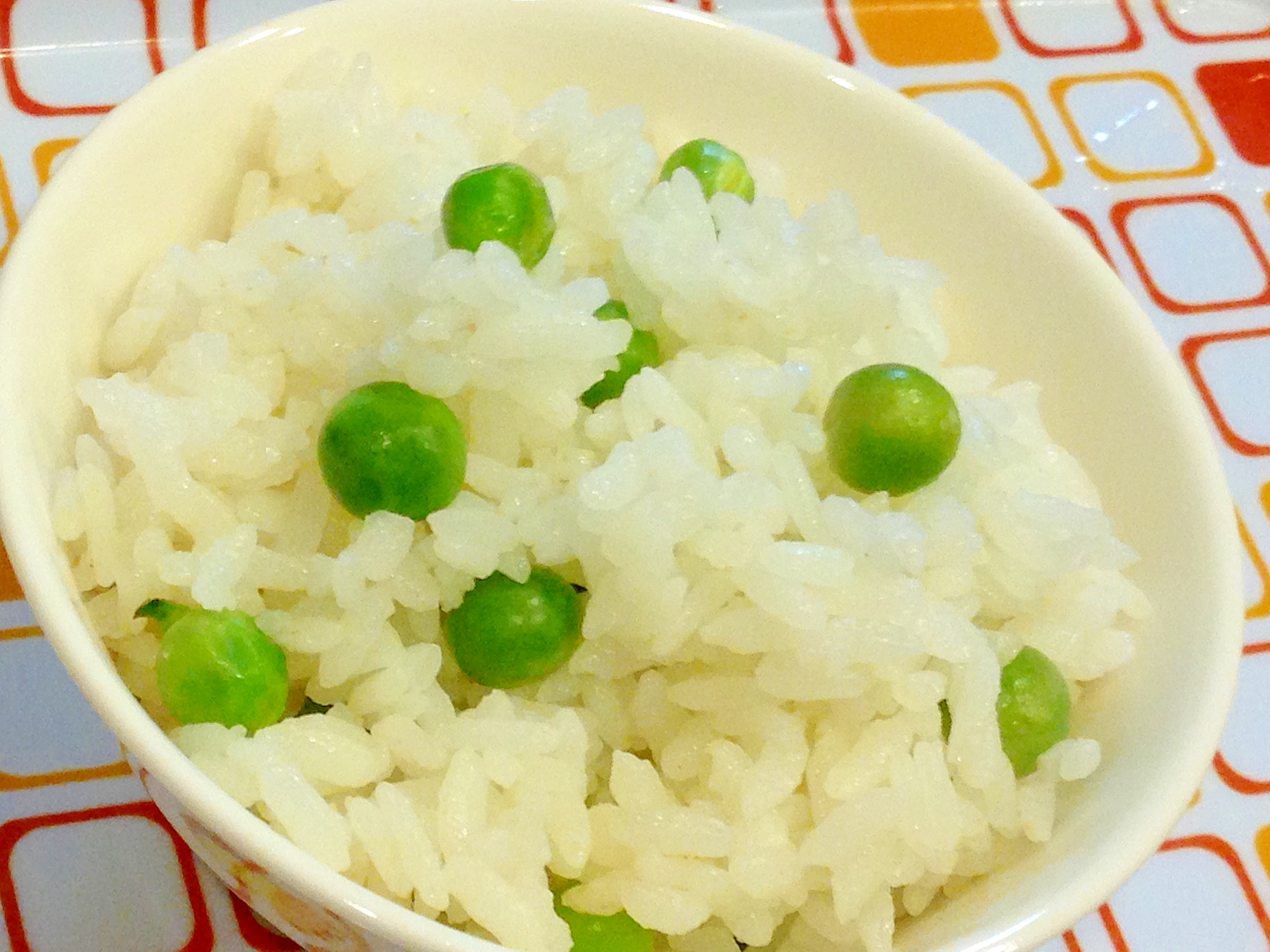 春の味覚☆グリンピースの炊き込みご飯