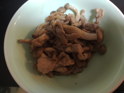 豚肉としめじのしゃぶしゃぶ生姜焼き