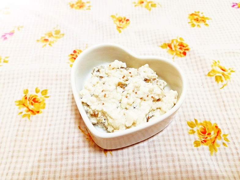 いちじくの豆腐クリーム