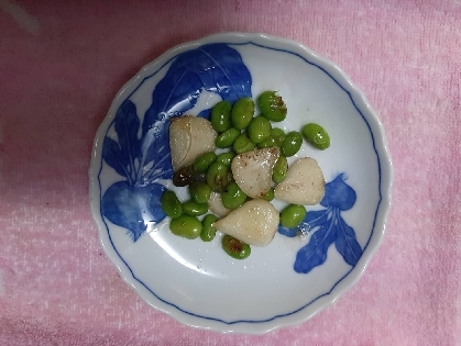 簡単おつまみ★そら豆とにんにくのバター炒め